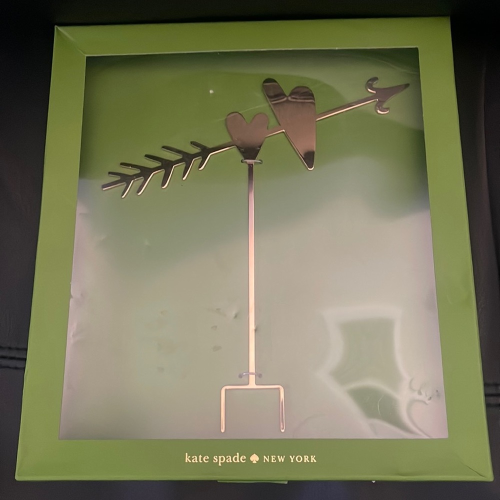 Kate Spade Lenox Two Hearts Gold Plated Cake Topper